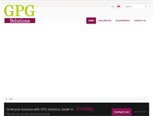 Tablet Screenshot of gpg-solutions.com